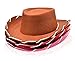 3 Children's Woody Felt Cowboy Hats in Pink, Red and Brown Toy Story Hat