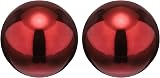 sourcing map Gazing Globe 1.5 inch Ruby Red Stainless Steel Ball 2pcs view 1