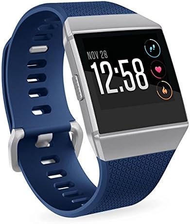 For Fitbit Ionic Watch Bands,Silicone Sport Replacement Strap Accessories Wristband for Fitbit Ionic Smartwatch Kids Women Men Blue Large