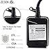 ZESEN Outdoor/Indoor Dual Outlet Timer Heavy Duty Photocell Light Sensor with Remote Control, 3-pin Grounded ETL Listed (Battery Included)