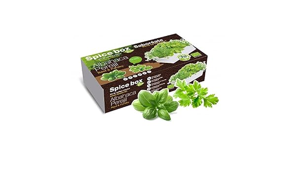 Spice Box BIO: Albahaca y Perejil: Amazon.es: Jardín