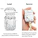 Queenxbar Airpods Case Cover, Clear Hard PC Airpods Cover Sparkle Crystals with AirPods Strap/Ear Hook/Watch Band Holder/Heart-Shaped Carabiner for Airpods 1 & 2(Front LED Visible)