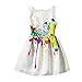 21KIDS Girls Kids Casual Dress Paint Butterfly Rose Animal Fall Sleeveless Dresses