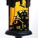 GiveU Spinning Bat Tornado Lamp,Battery Operated Water Glittering Table Centerpiece ,Led Flameless Candle with Timer for Halloween Party and Home Decoration, Black