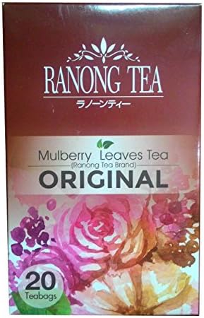 Ranong Tea Mulberry Leaves Tea Original ( 1 Box of 20 Teabag) 44g