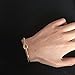 WeiVan Gold Adjustable Tie The Knot Cuff Bangle Love Knot Bangle Bracelet Wedding Jewelry