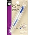 Dritz Chalk Tailor's Pencil, 1 Count (Pack of 1), White, Yellow, Blue