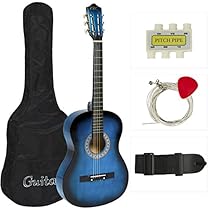 Best Choice Products Beginners Acoustic Guitar with Case, Strap, Tuner and Pick, Blue
