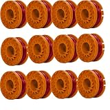 HIFROM Replacement Grass String Trimmer Edger Spool Line 10ft 0.065" for Worx WA0010 Mowers String Trimmer (12 Pack)