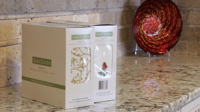 6 Simulinen+Dinner+Napkins+Disposable+Cloth+Like