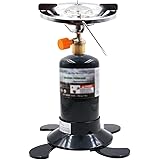 RANDDER Gas Stove, Portable Bottletop Propane Camp Stove with Adjustable Burner - 10,000 BTU, with Cylinder Base