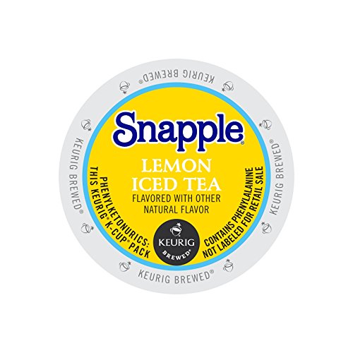 Snapple Lemon Iced Tea, SingleServe Keurig KCup Pods, Black and Green Tea, 72 Count Pricepulse