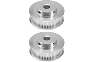 Saipe 2PCS GT2 Timing Pulley Aluminum Alloy Timing Belt Pulley Synchronous Wheel 3D Printer Accessories for 6mm Width Timing Belt (60 Teeth Bore 8mm)