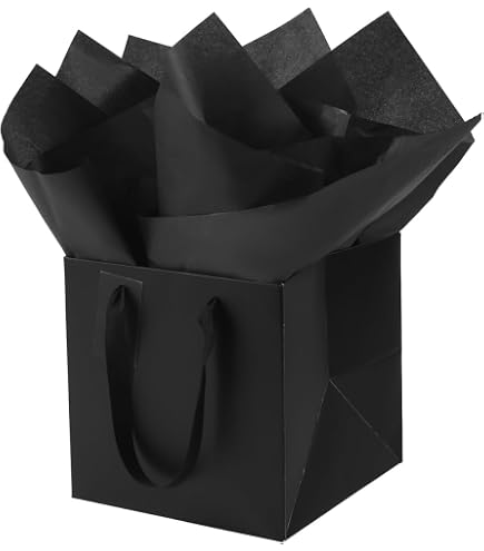 PATIKIL 16x16x16cm Papel Bolsa con Manijas, 12 Paquetes Ramo Embalaje