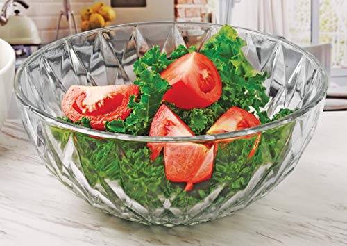 image for Circleware 57253 Treasure Glass Mixing Bowl Home and Kitchen Serving F