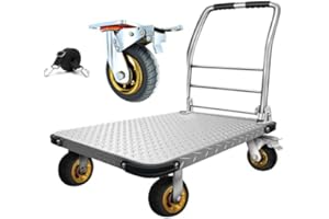 LIBEROLL Folding Platform cart Dolly cart Push Cart Dolly Moving Platform (Big 36X24INCH 2000LBS)