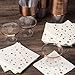 100 9oz Rose Gold Plastic Cups and 100 3-ply Foil Cocktail Napkins – Disposable Wine Cups or Glasses and Beverage Napkins – Rose Gold Party Decorations for Baby Shower, Bridal, Wedding, Birthday