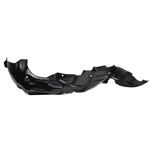 TRQ Front Right Inner Fender Liner Black Passenger Side Compatible with 1993-1997 Toyota Corolla TO1249104