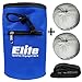 Elite Sportz Equipment Chalk Bag for Rock Climbing with 2 Chalk Balls– Leak Proof Drawstring & Secure Zipper Pocket | Rock Climbings Chalks Bag for Gym, Bouldering, & Trad Climbing (Blue)