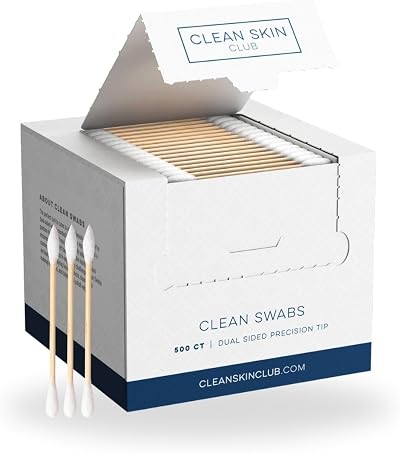 Clean Skin Club Clean Swabs 500CT One Pointed Tip Biodegradable
