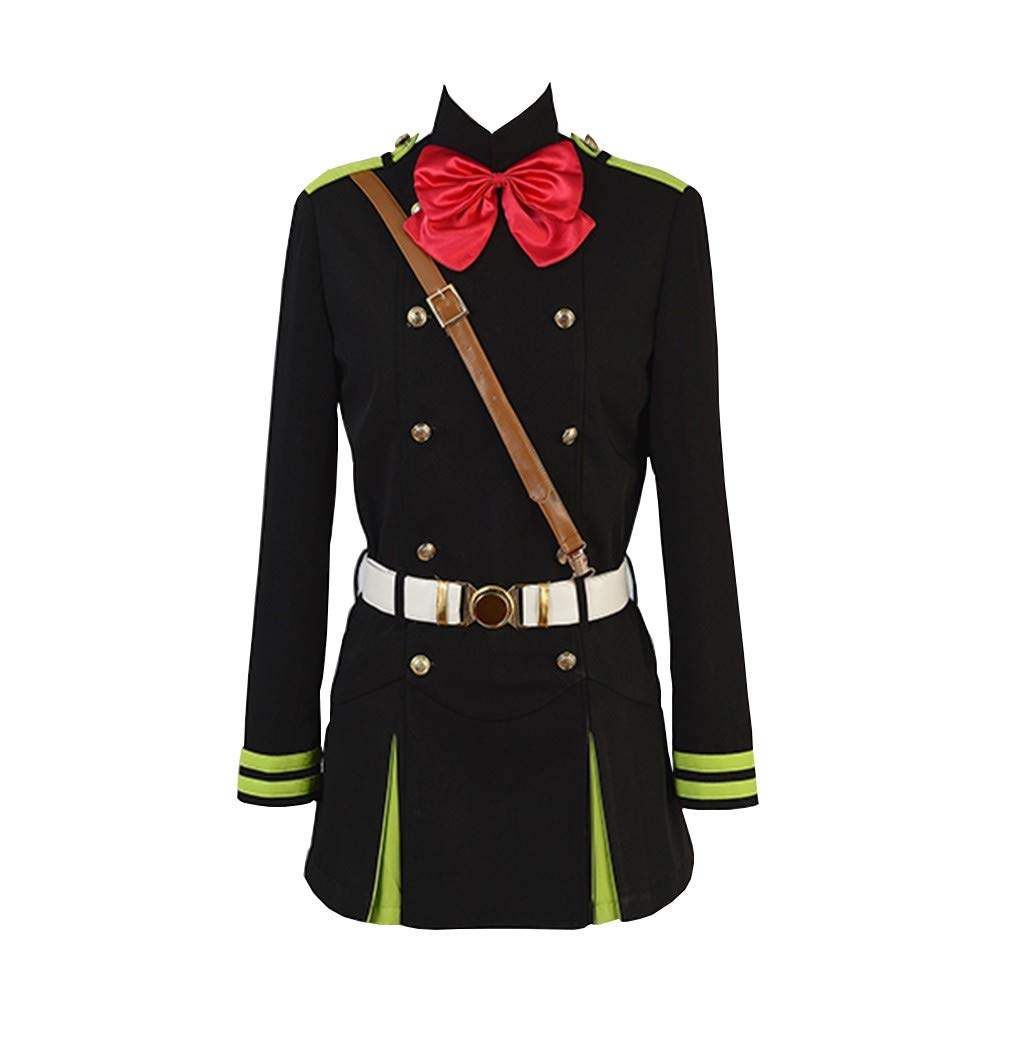 Seraph of The End Mitsuba Sangu Dress Cosplay Costume Halloween Full Set Suit Uniform Skirt