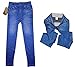 Womens Skinny Jeans High Waist Slim Leggings Denim, Blue, Size Small/Medium