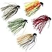 thkfish Fishing Jigs Bass Fishing Lures Fishing Jigs Bass Mix Color Metal Lead Fishing Jigs Kit 7g /10g/14g (1/4oz)/(3/8oz)/(1/2oz) 5pcs