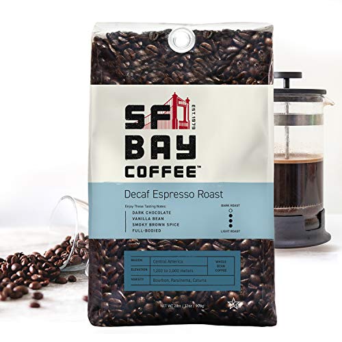 San Francisco Bay Whole Bean Coffee DECAF Espresso Roast (2lb Bag
