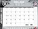 Turner Licensing Sport 2017 Oakland Raiders Desk Pad Calendar, 22