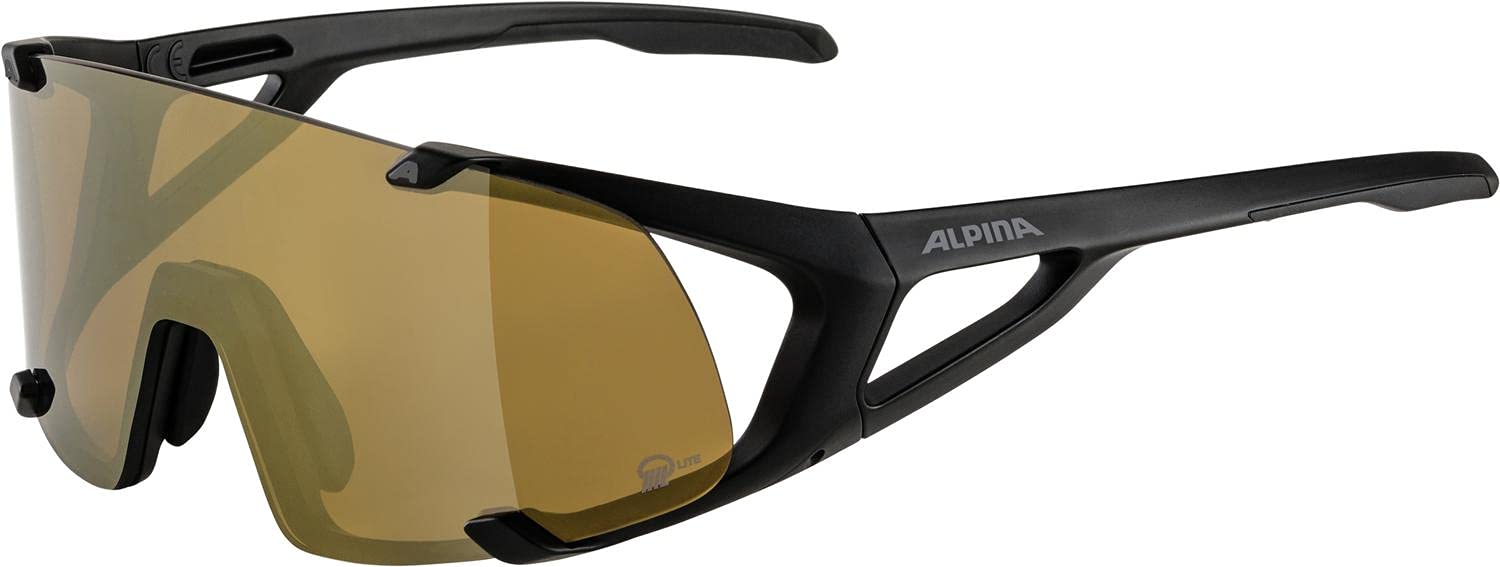 ALPINA Unisex - Adult, HAWKEYE S Q-LITE sports glasses, black matt, One Size — image 1