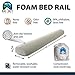  Big Sky Traders Single Foam Side Safety Guard Rail Bumper/Pillow Pad with Travel Bag-for Baby/Toddler Transition to Child/Kid Twin, Queen, King beds, with Anti-Slip, Water-Resistant Washable Cover 
