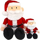 PLUSHIBLE BRIDGING MILES WITH SMILES Santa Plush - Stuffed Claus for Kids Toy and Saint Nick Christmas Tree Decor - The Santas Plush Doll Toys - Cozy Holiday Plushie for Toddlers - Small - 12 Inch