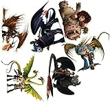 How to train your dragon 6 pieces Decal Movie WALL STICKER Home Decor Art Sticker Room Decor