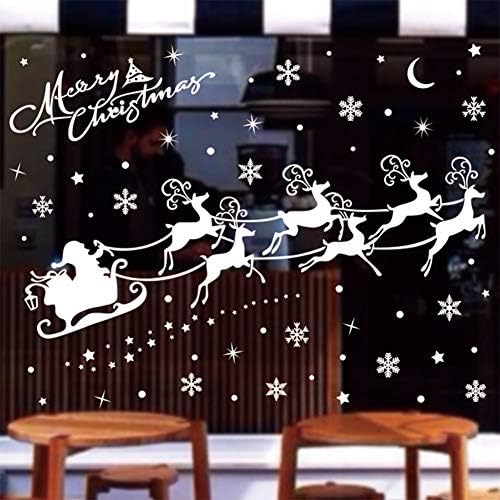 QIDIANTRADE Merry Christmas Window Clings Decal Stickers Thanksgiving Decorations Ornaments Party Supplies