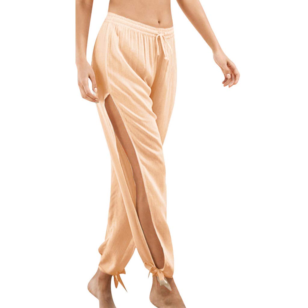 beige track pants womens