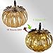 denlix Mercury Glass Pumpkin Lights 5.5 Inches Timer Pumpkins Decorations Tables Centerpieces Decorative Fall Decor