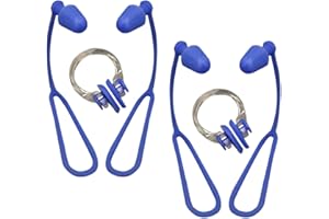 TOVINANNA Nasal Obstruction Earplug Set 2pcs Waterproof with Clip for Kids Adults Soft Comfortable