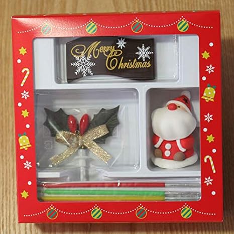 Amazon クリスマスケーキデコレーションオーナメントセットｃｉ サンタ チョコレートプレート ひいらぎ キャンドル4点セット ケーキ飾り Arancia ケーキ 洋菓子 通販
