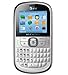 Alcatel One Touch 871a OT-871a Unlocked GSM QWERTY Cell Phone - White (with Blue Border)