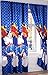 Primor Casa Capitan Comic Book Super Heroes Bedroom Curtain Panel Set for Boys, 4 Pieces, Blue, Rich Cotton (55