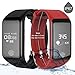 FUNBOT B3 Fitness Tracker,Activity Continuous Heart Rate Monitor Smart Pedometer Bracelet, IP67 Waterproof Fitness Watch Sleep Calorie Counter with Replacement Red Band for Android & iOS