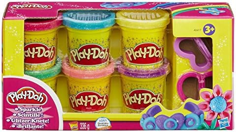 play doh con brillos