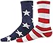 Red Lion Freedom Mismatched Crew Socks ( Navy Blue / White / Red - Small )
