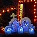 SEASONBLOW 6.6 Ft Inflatable Halloween Gravestone Inflatables Tombstone Graveyard Headstone Scene Decoration for Home Yard Lawn Garden Party Indoor Outdoor
