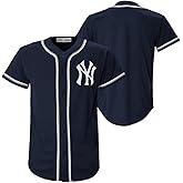 New York Yankees MLB Kids Youth 4-18 Navy Team Color Embroidered Stitched Logo Baseball Fashion Jersey