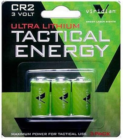 Viridian Green Lasers Viridian Cr2 Lithium Battery 3 Pack