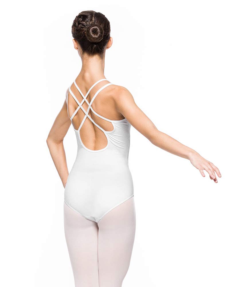 Arabesque 2003 Womens Strappy Ballet Leotard White 38