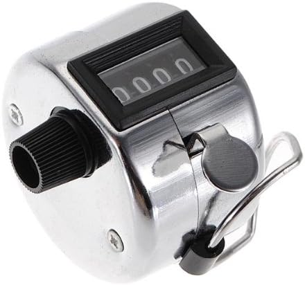 4 Digit Number Clicker Golf Hand Held Tally Counter New