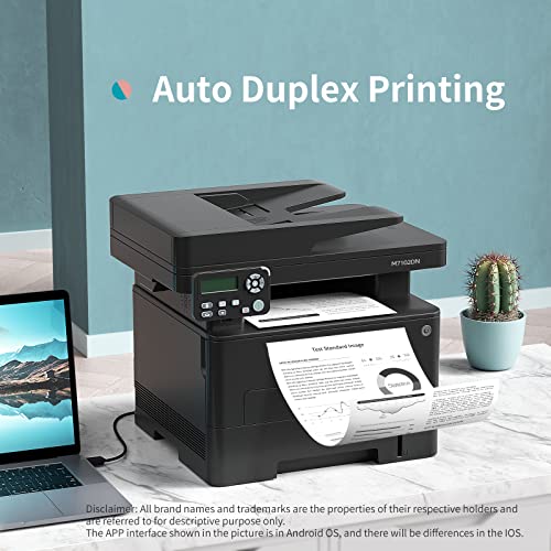 All in One Laser Printer Scanner Copier, Multifunction Black and White
