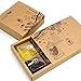 SDJ Mooncake Craft Paper Boxes Chinese Traditional Gift Packaging 10 Bottoms+10 Covers 9.3 6.41.9 Inch for 6 Moon Cake